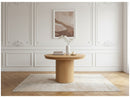 Prado - Table À Manger Ronde Extensible 110 À 210 Cm - Placage Chêne Massif