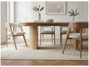 Prado - Table À Manger Ronde Extensible 110 À 210 Cm - Placage Chêne Massif