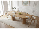 Prado - Table À Manger Ronde Extensible 110 À 210 Cm - Placage Chêne Massif