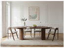 Prado - Table À Manger Ronde Extensible 110 À 210 Cm - Placage Chêne Massif
