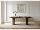 Prado - Table À Manger Ronde Extensible 110 À 210 Cm - Placage Chêne Massif