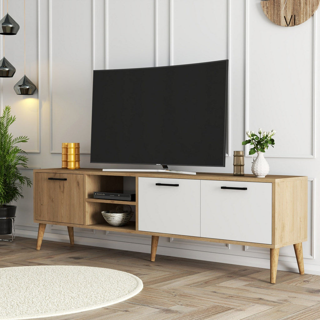 Meubles Tv Exxen - Chêne / Blanc