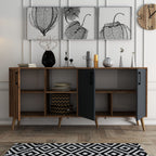 Consoles Exxen - Noyer / Anthracite