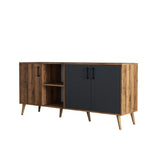 Consoles Exxen - Noyer / Anthracite