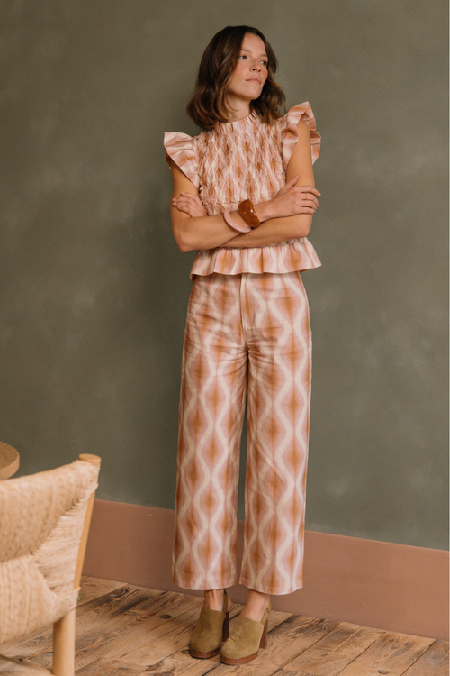 Pantalon Hortense - Ikat Rose