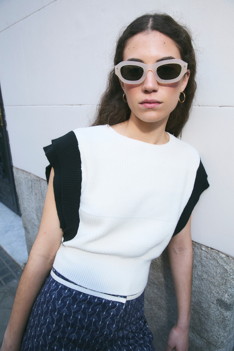 Top Ori Maille Bicolore