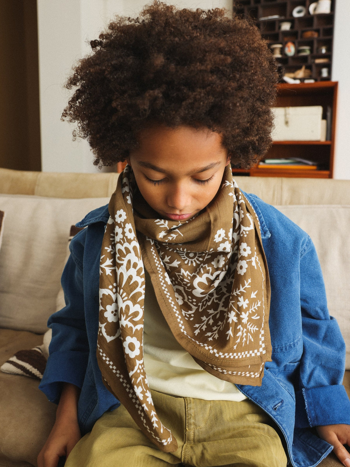 Foulard Adulte Mysore Bandana Kaki