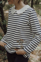 Marinière - Marshmallow / Smoking - Femme