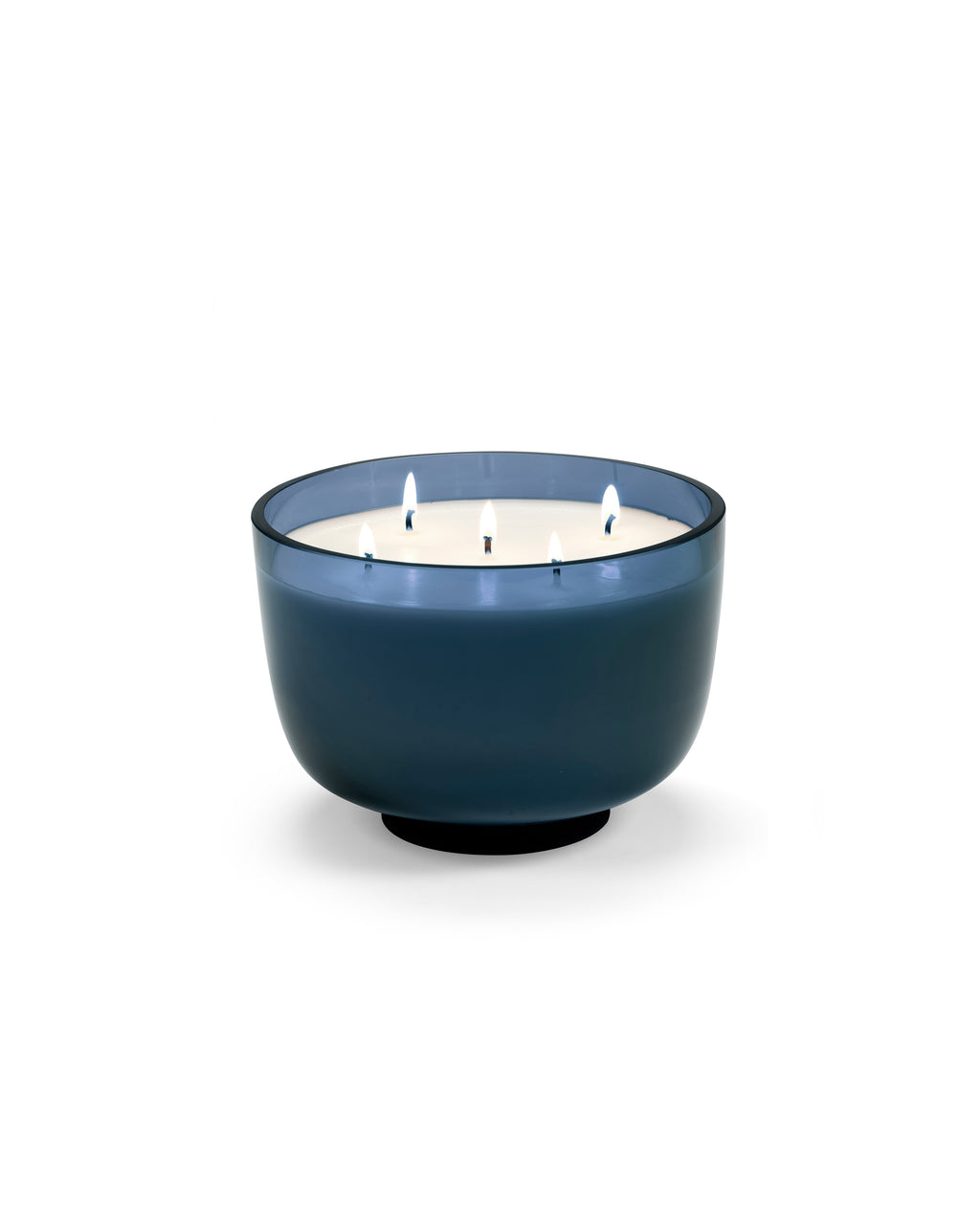Candles Panarea - Bougie D'ambiance - L - Cire De Soja Et Paraffine - Bleu Foncé
