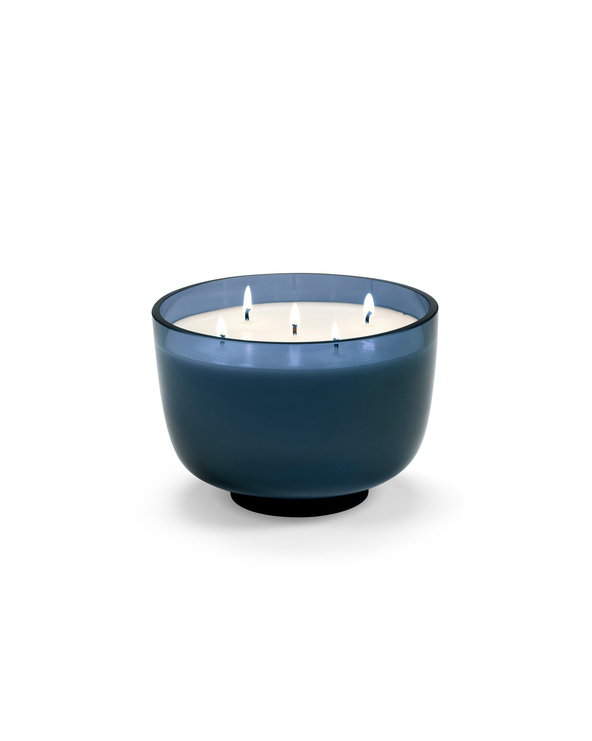 Candles Panarea - Bougie D'ambiance - L - Cire De Soja Et Paraffine - Bleu Foncé