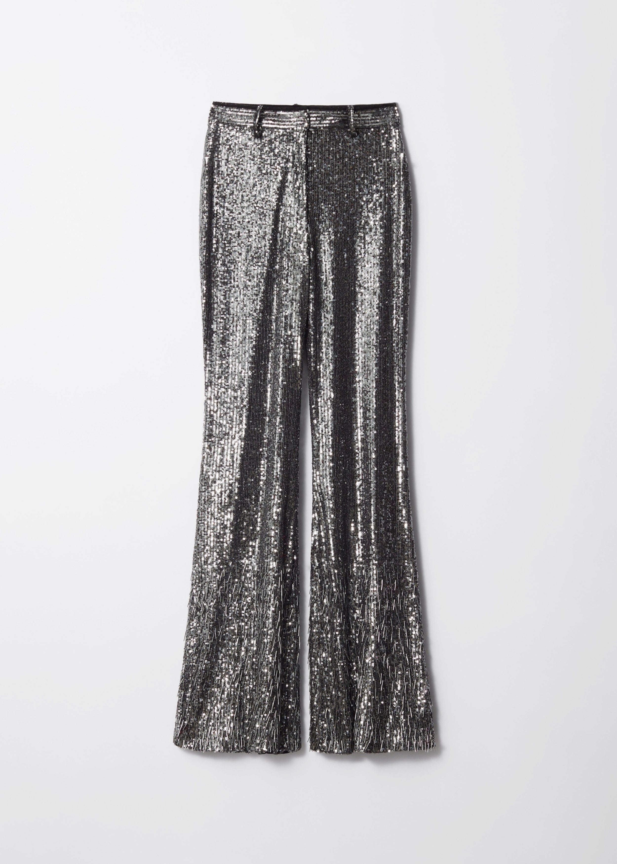 Pantalon À Sequins St Cher. - Gris