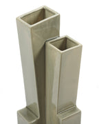 Sculptural Confluence Part 1 Bebop - Vase °7 - Grès - Vert Clair