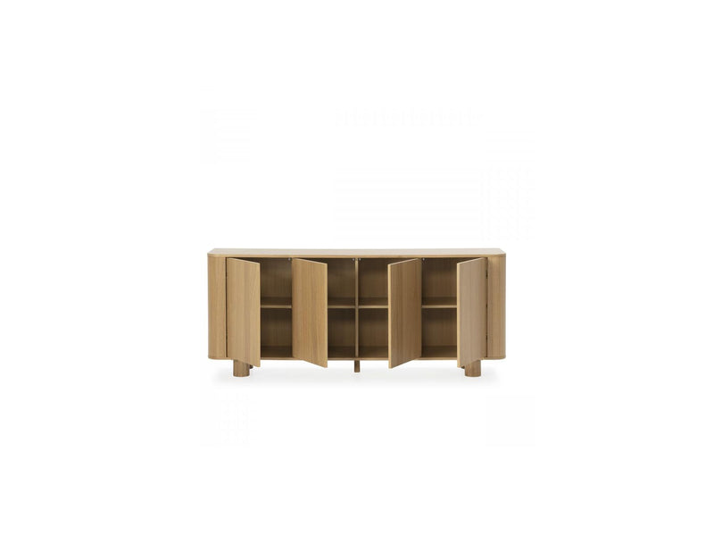 Conjunto Con Aparador + Mueble TV - Malo - Chapa De Roble Macizo