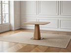 Noa - Table À Manger Carrée 120 Cm Placage Chêne