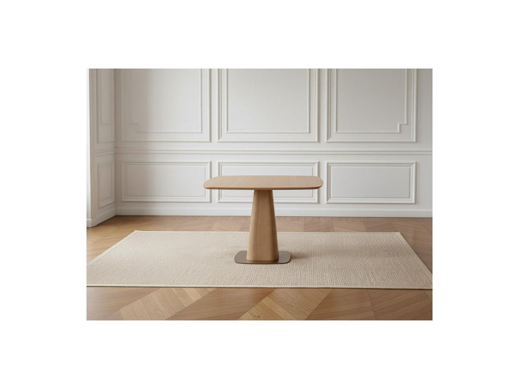 Noa - Table À Manger Carrée 120 Cm Placage Chêne