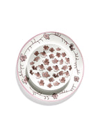 Midnight Flowers - Lot De 2 Assiettes - L - Porcelaine Bone China - Foncé Viola