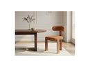 Pablo - Ensemble - Avec Table À Manger Ovale Placage Noyer + Chaises Tanya Tissu Texturé - Lot De 4 Chaises