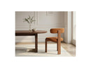 Pablo - Ensemble - Avec Table À Manger Ovale Placage Noyer + Chaises Tanya Tissu Texturé - Lot De 4 Chaises