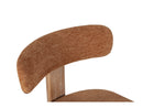 Ensemble Pablo Avec Table À Manger Ovale Placage Noyer + Chaises Tanya Tissu Texturé - Lot De 6 Chaises
