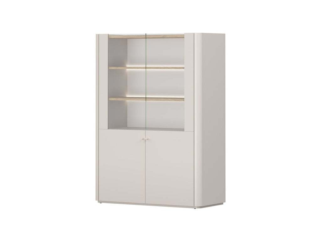 Anyra - Mueble vitrina 2 puertas Al. 138 cm