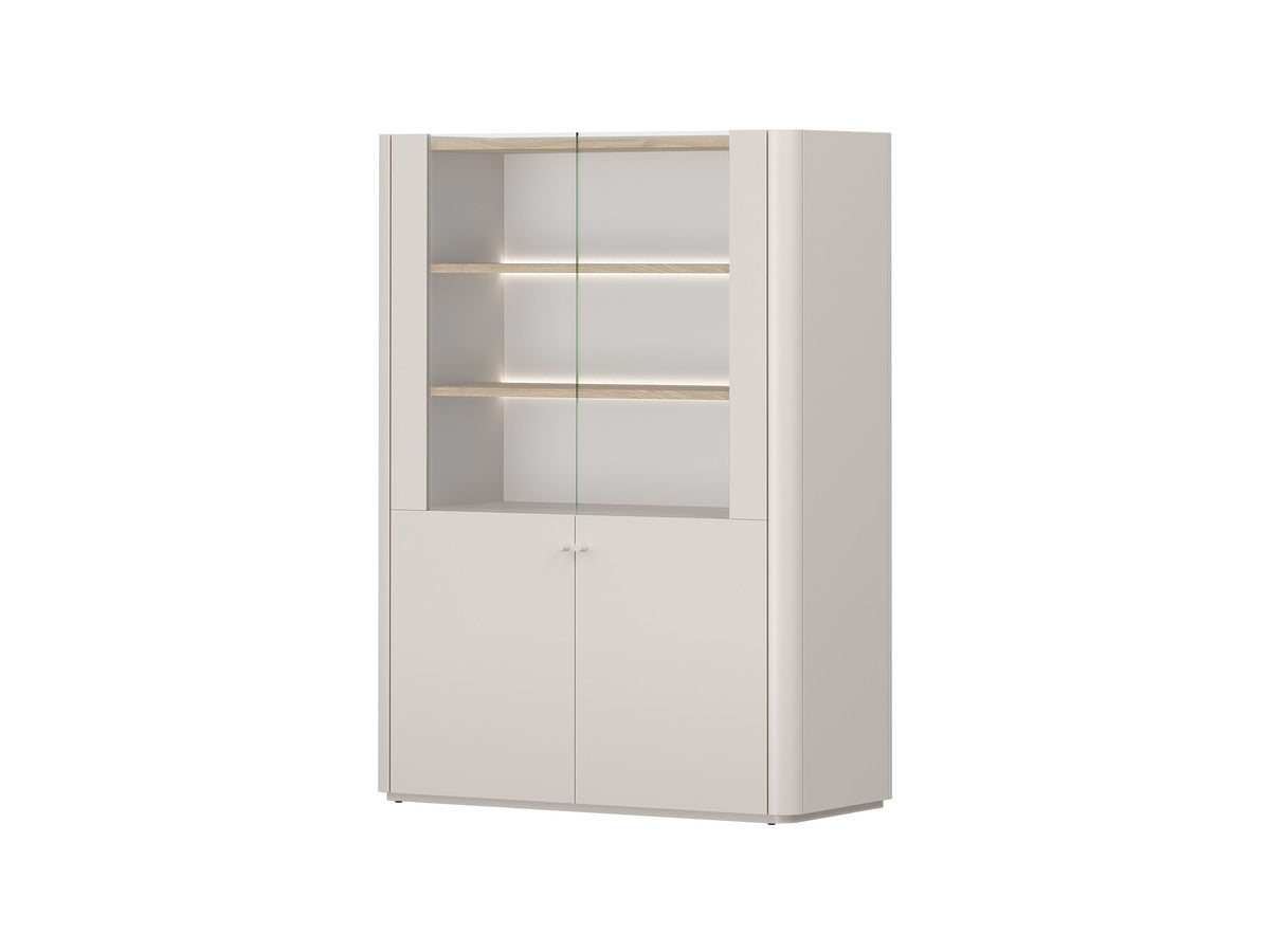 Anyra - Mueble vitrina 2 puertas Al. 138 cm