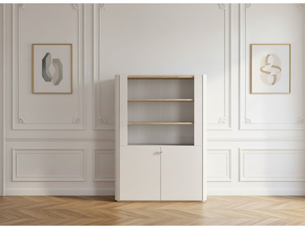 Anyra - Mueble vitrina 2 puertas Al. 138 cm