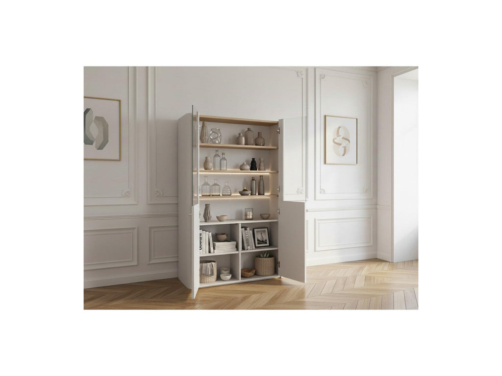 Anyra - Mueble vitrina 2 puertas Al. 138 cm