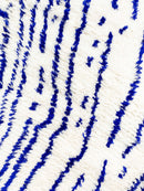 Tapis Berbère Marocain Azilal - Bleu Majorelle