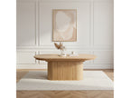 Malmousque - Mesa de comedor extensible de 210 a 270 cm en chapa de roble macizo