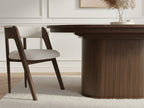 Malmousque - Mesa de comedor extensible de 210 a 270 cm en chapa de roble macizo