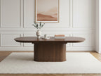 Malmousque - Mesa de comedor extensible de 210 a 270 cm en chapa de roble macizo