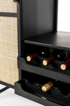 Guuji Bas - Wine Cabinet - MDF - Black