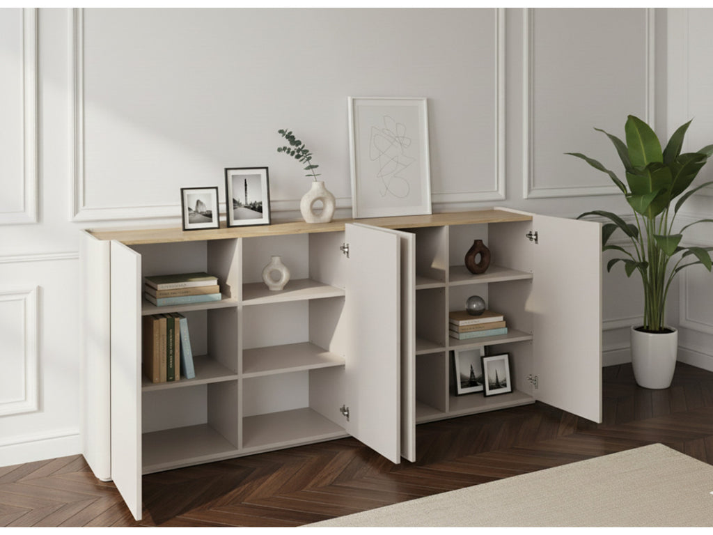 Anyra - Ensemble Avec Buffet 200 Cm + Meuble Tv 200 Cm