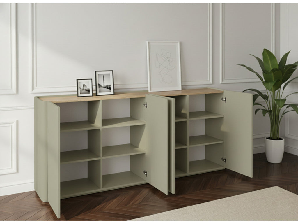 Anyra - Ensemble Avec Buffet 200 Cm + Meuble Tv 200 Cm