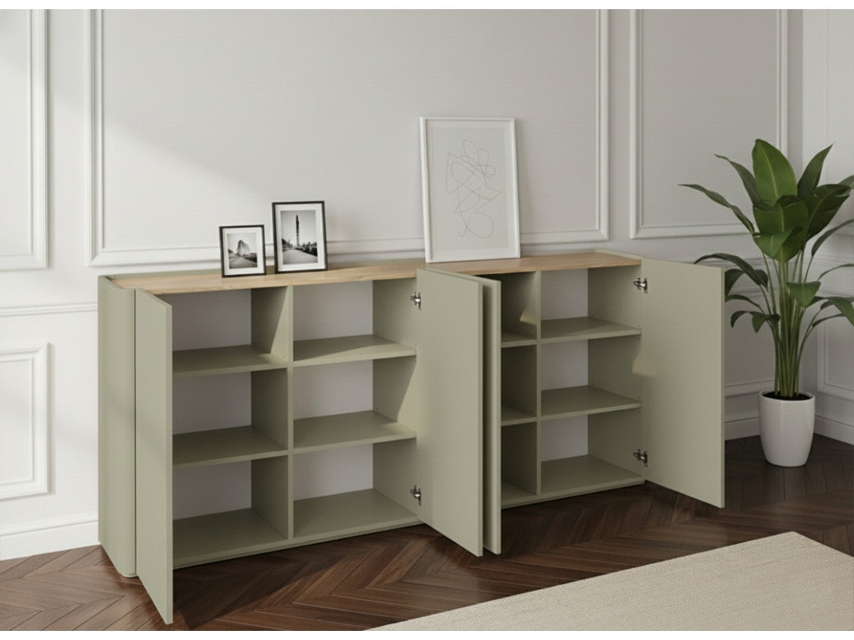 Anyra - Ensemble Avec Buffet 200 Cm + Meuble Tv 200 Cm