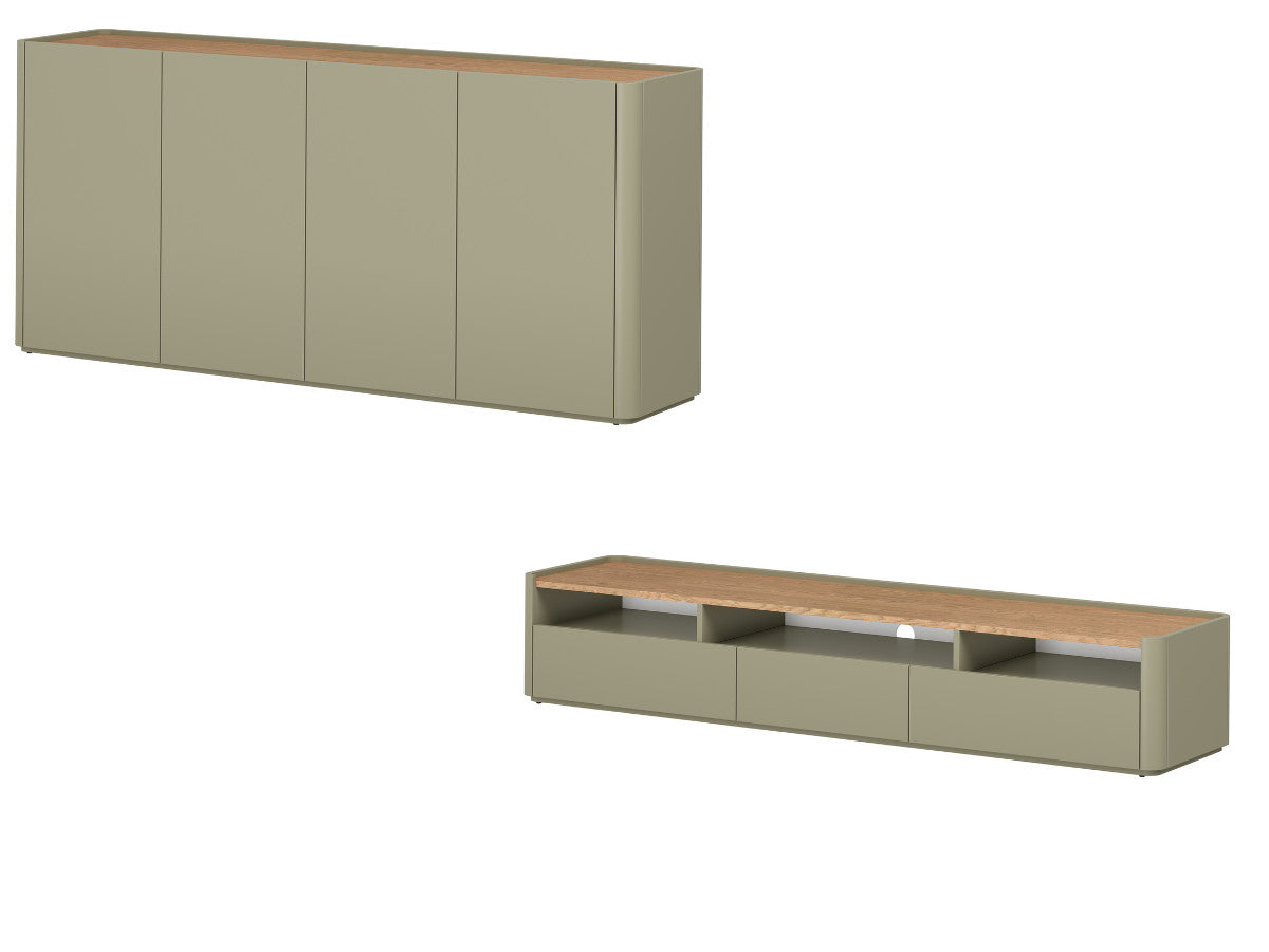 Anyra - Ensemble Avec Buffet 200 Cm + Meuble Tv 200 Cm