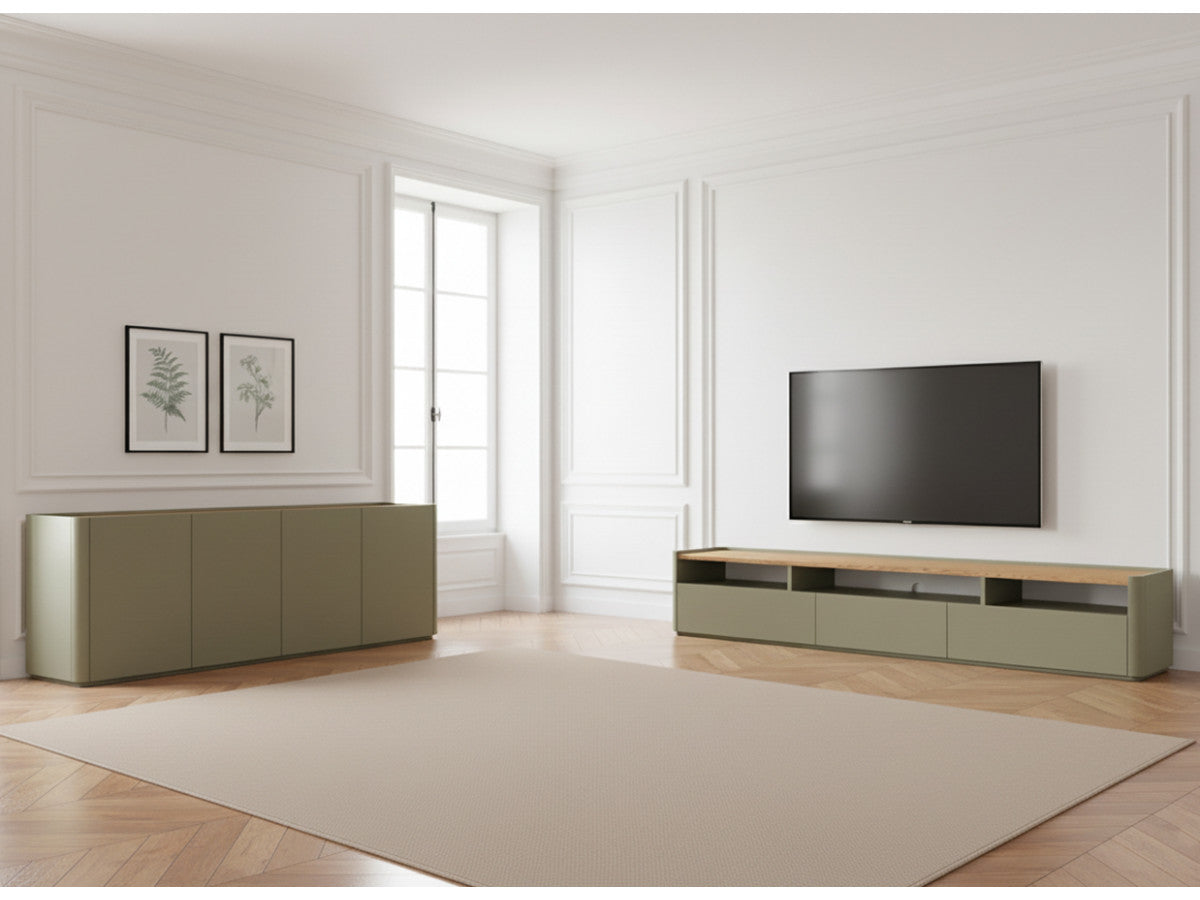 Anyra - Ensemble Avec Buffet 200 Cm + Meuble Tv 200 Cm