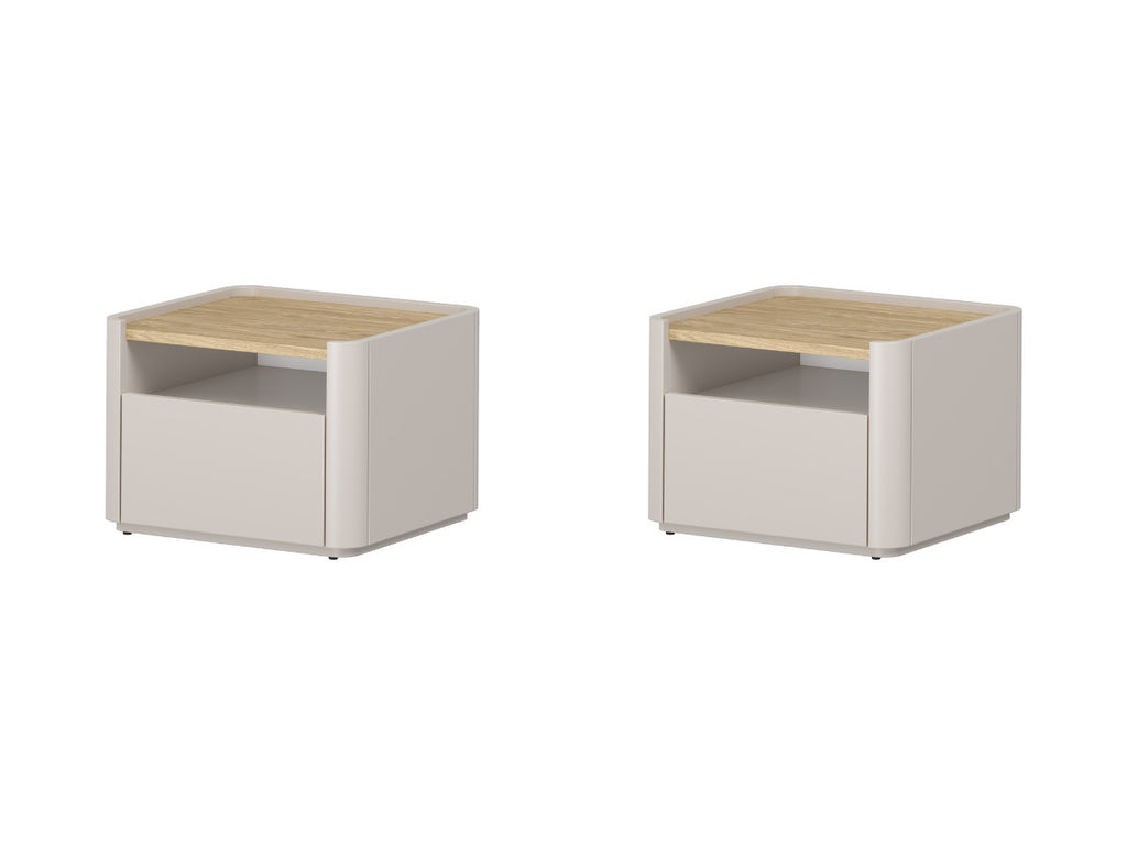 Anyra - Lot De 2 Chevets 1 Tiroir