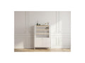 Anyra - 2-Door Display Cabinet H. 150 cm - Solid Wood Legs