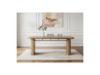 Cassis - Ensemble Avec Console Extensible 43 À 187 Cm + 4 Chaises Borely - Placage Chêne Massif Et Tissu Bouclette