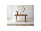 Cassis - Ensemble Avec Console Extensible 43 À 187 Cm + 4 Chaises Borely - Placage Chêne Massif Et Tissu Bouclette