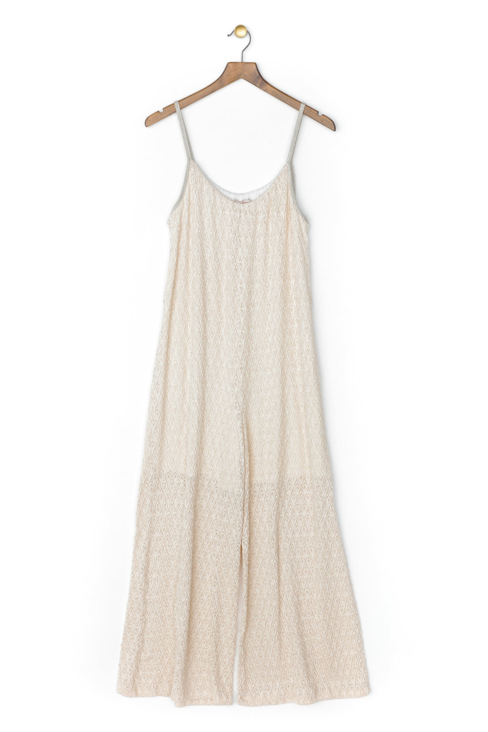 The Bonnie Beige Lace Jumpsuit