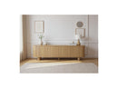 Malo - Mueble para TV de 4 puertas - Chapa de roble macizo