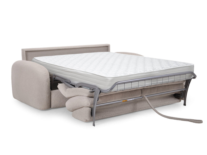 Kenan - Canapé Droit Convertible - Ouverture Express Tissu Bouclette
