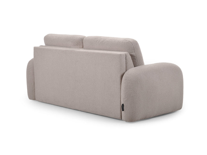 Kenan - Canapé Droit Convertible - Ouverture Express Tissu Bouclette