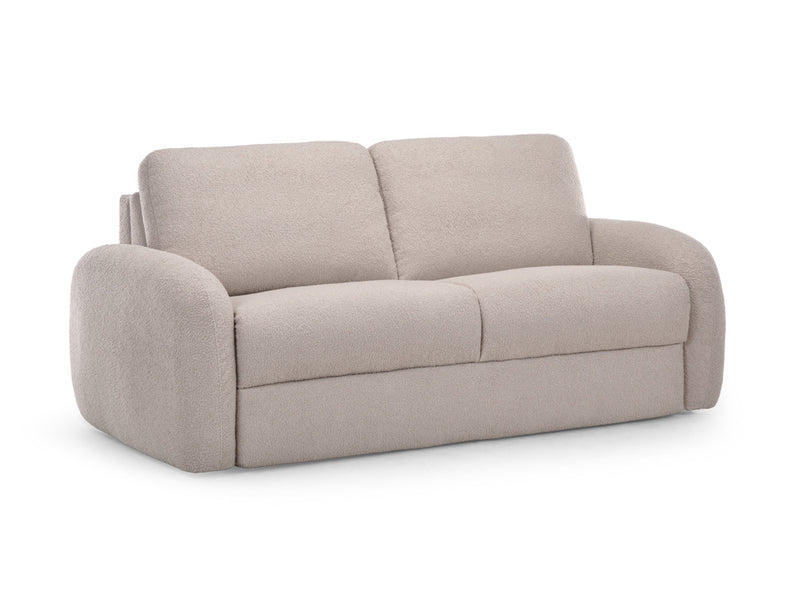 Kenan - Canapé Droit Convertible - Ouverture Express Tissu Bouclette
