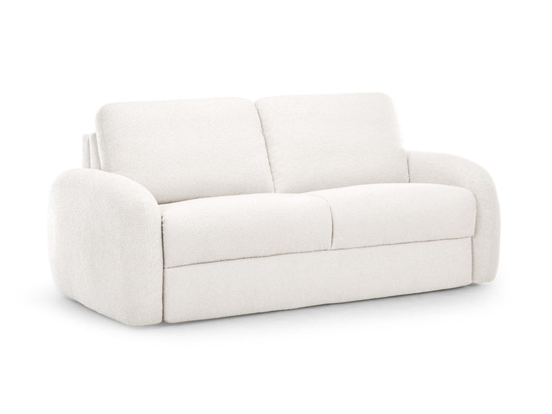Kenan - Canapé Droit Convertible - Ouverture Express Tissu Bouclette