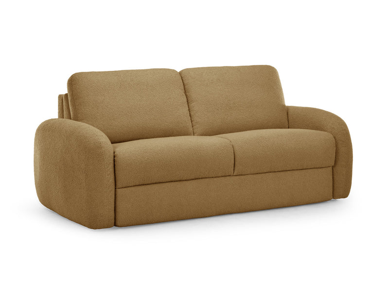 Kenan - Canapé Droit Convertible - Ouverture Express Tissu Bouclette