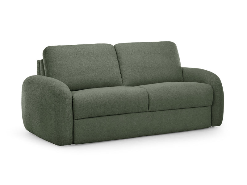 Kenan - Canapé Droit Convertible - Ouverture Express Tissu Bouclette