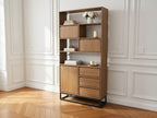 Bergerac - Bibliothèque H.190 Cm Bois Massif De Manguier